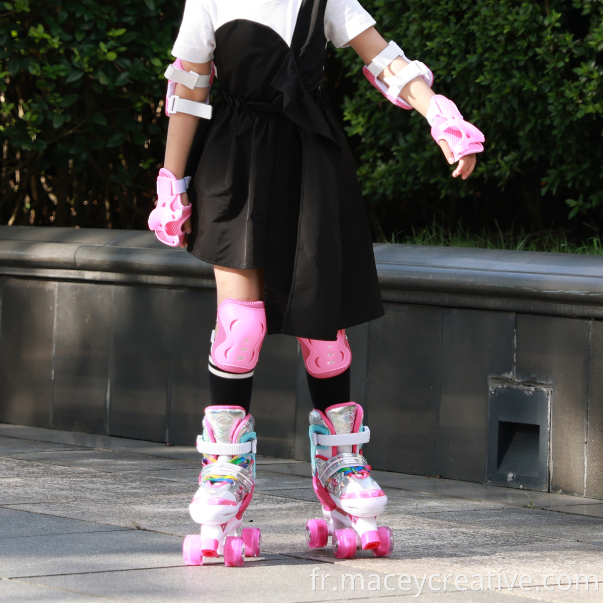 3 couleurs de haute qualité en plein air jouant au vendeur chaud sportif pour enfants roller skate accessoires gratuits